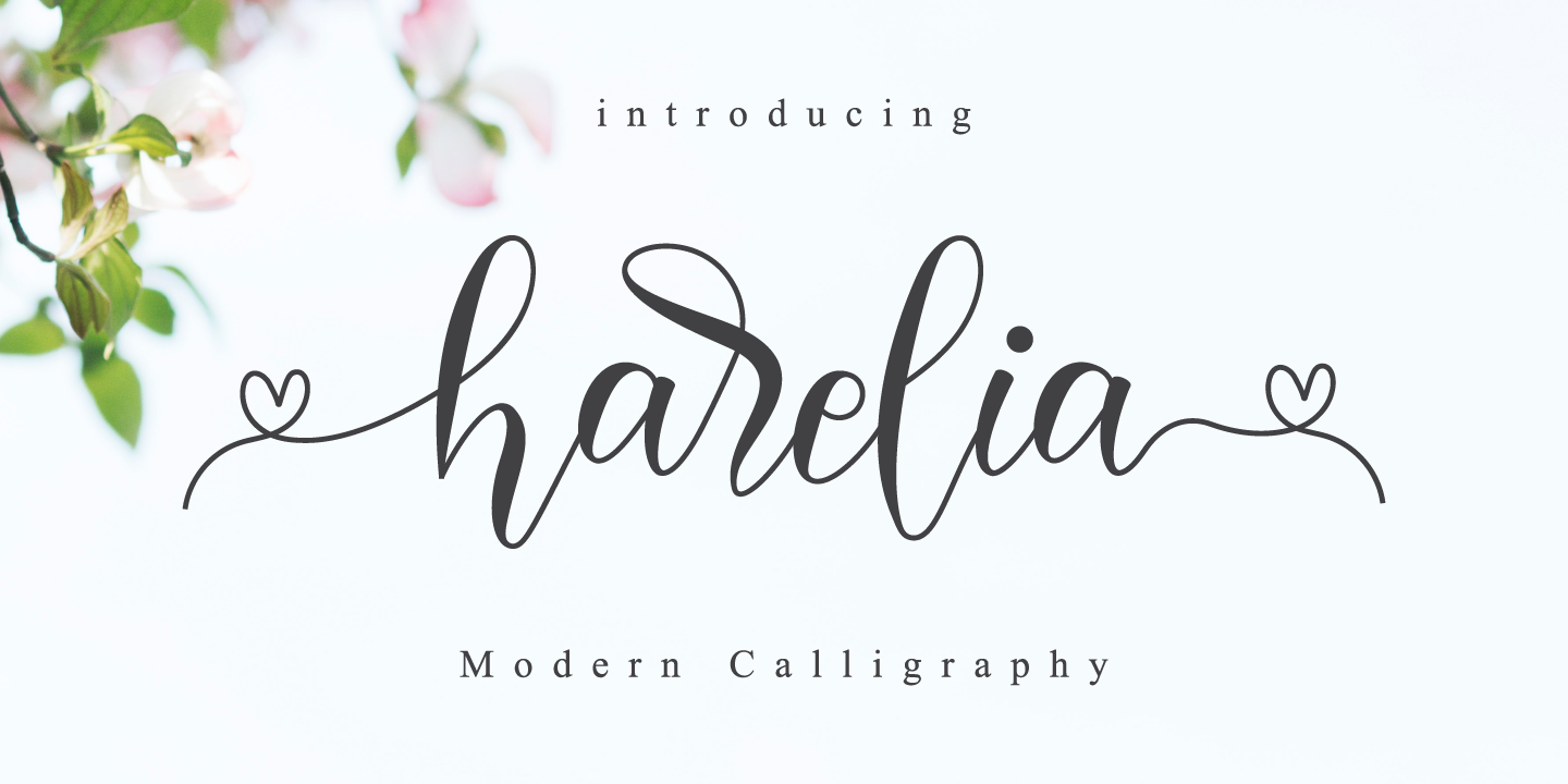 Harelia Font preview